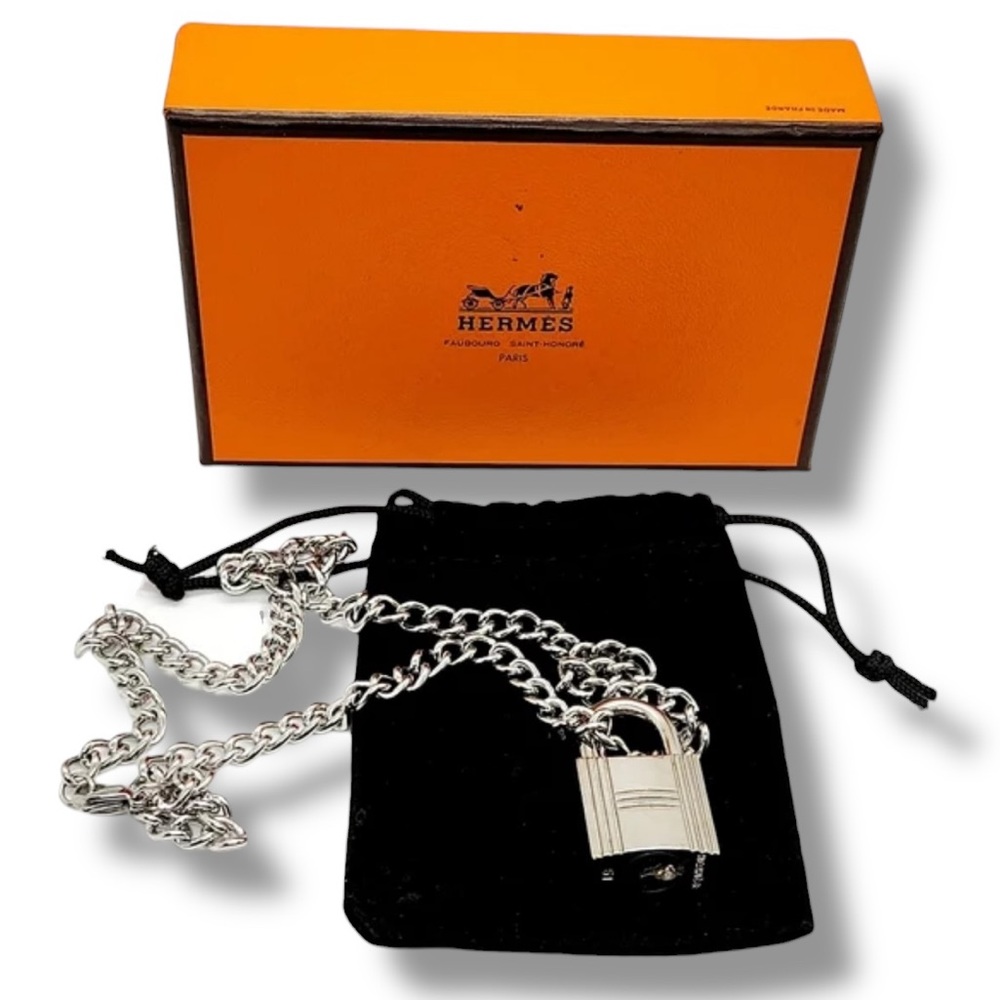 Hermès Kelly Cadena Lock #51 Pendant Necklace No Key Pouch & Box Included